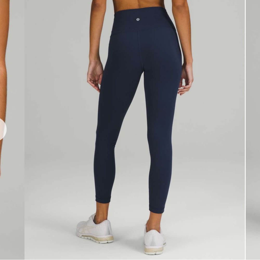 🍋Lululemon Wunder Train High-Rise Tight 25" Mineral Blue